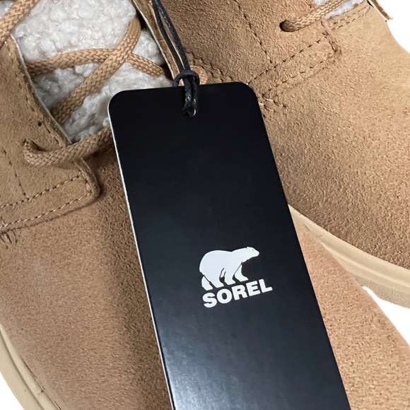 SOREL Women Explorer II Drift Waterproof Suede Ankle Boots Tawny Buff, Ceramic - Picture 8 of 14